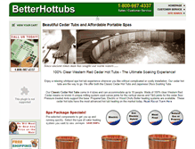 Tablet Screenshot of betterhottubs.com